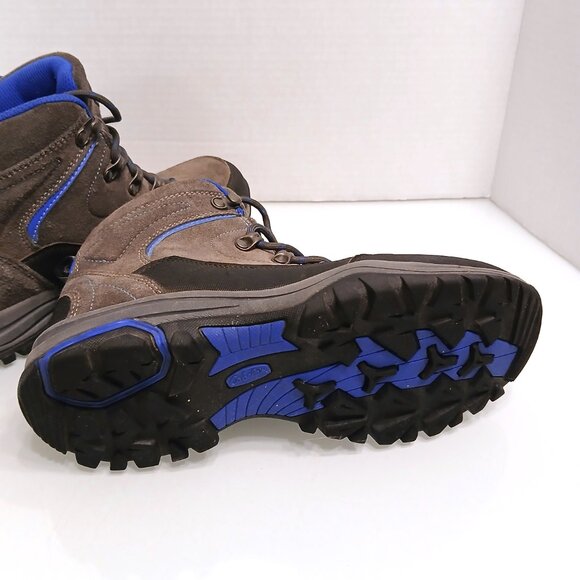 Cabela's Ladies Portia II Hiking Boots 6.5 M Leather Lace Up Gray Blue - Picture 7 of 7